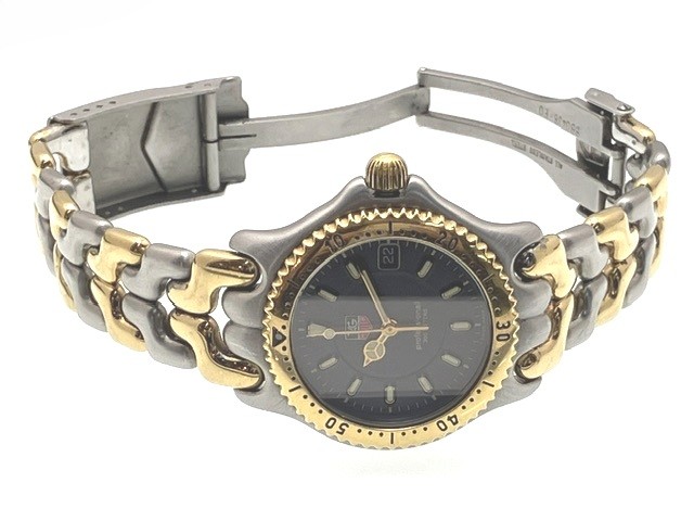 タグホイヤー wg1220-k0 アナログクォーツ腕時計 ダークグレー タグ