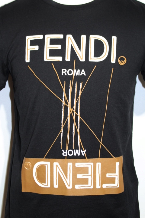 FENDI フェンディ トップス クルーネックTシャツ FY0894A6ZL メンズXS ...