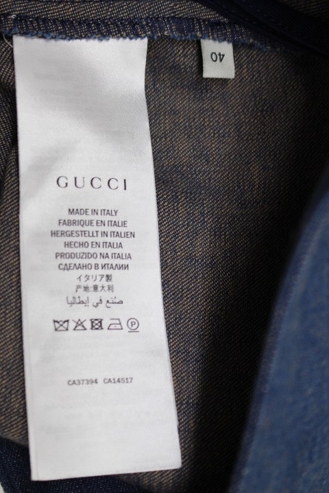 GUCCI グッチ 衣類 デニムスカート レディース40 ブルー