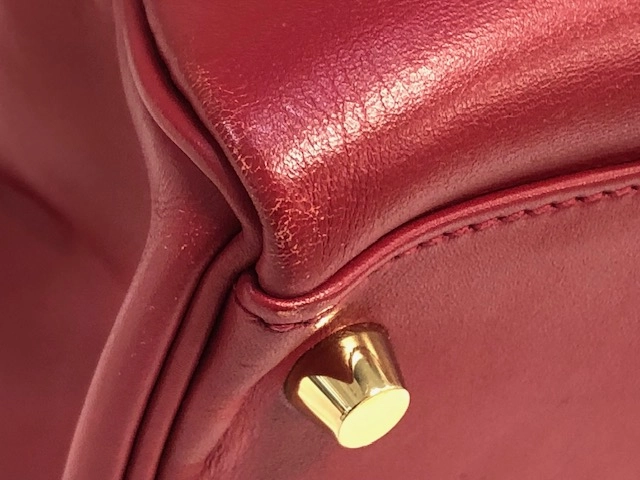 HERMES　エルメス　ショルダーバッグ　ケリー32　ルージュヴィフ　GP　【431】HG