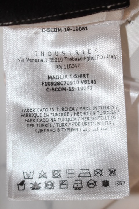 MONCLER　モンクレール　AWAKE NY　アウェイクニューヨークコラボ　クルーネックTシャツ　メンズM　コットン　ホワイト　2019年　2148103362989【432】