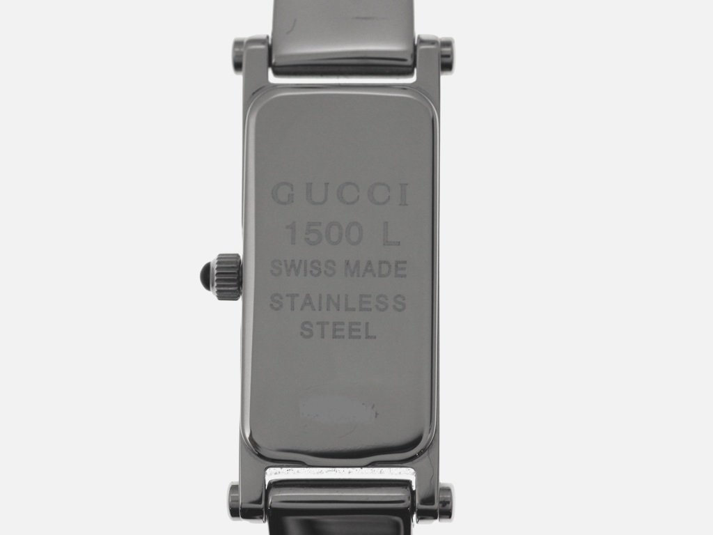 2001年正規 GUCCI グッチ 腕時計 1500L YA015509 ステンレス