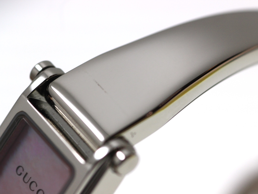 2001年正規 GUCCI グッチ 腕時計 1500L YA015509 ステンレス ピンク