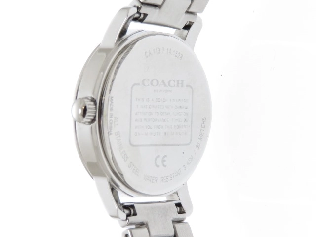 COACH コーチ 時計 CA.113.7.14.1528 クオーツ時計 シルバー文字盤 