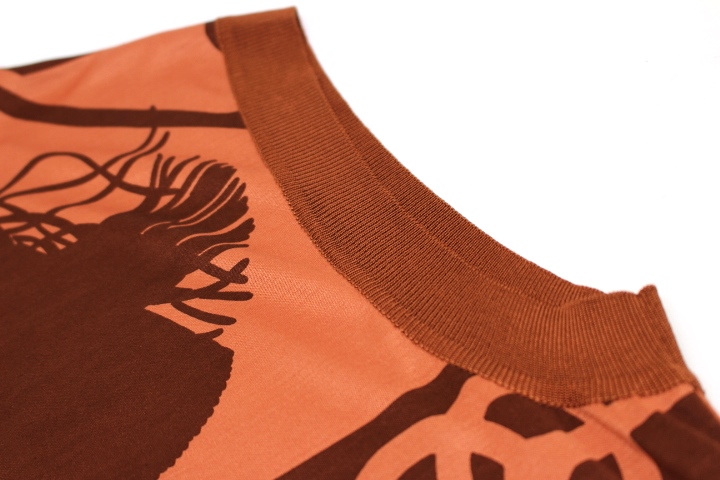 HERMES エルメス 衣類 ワンピース レディース 36 ブラウン オレンジ 