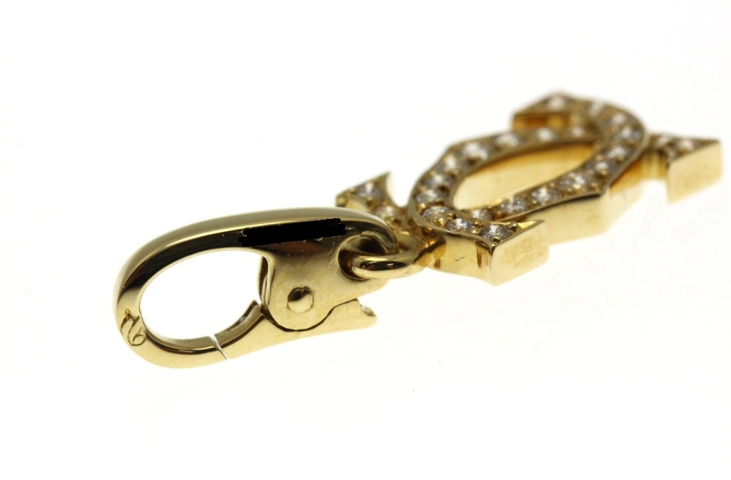 CARTIER カルティエ チャーム 2Cチャーム K18YG/イエローゴールド ダイヤモンド 2.1g CRN301000 【472】AH