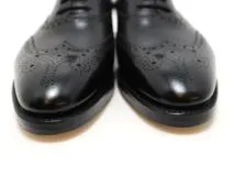 John Lobb　ジョンロブ　靴　革靴　HENFORD　メンズ8ハーフ　ブラック　レザー　ウィングチップ　2143000625182　【200】
