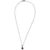 JEWELRY　ジュエリー　ネックレス　PT850　PT900　R　Ⅾ　ルビー　ダイヤモンド0.14ct　約3.1g　2145000247562【208】