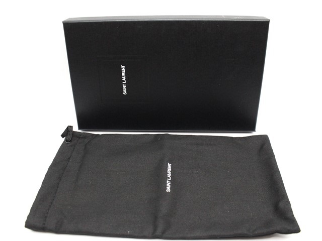 SAINT LAURENT サンローラン ラウンドファスナー長財布 ブラック