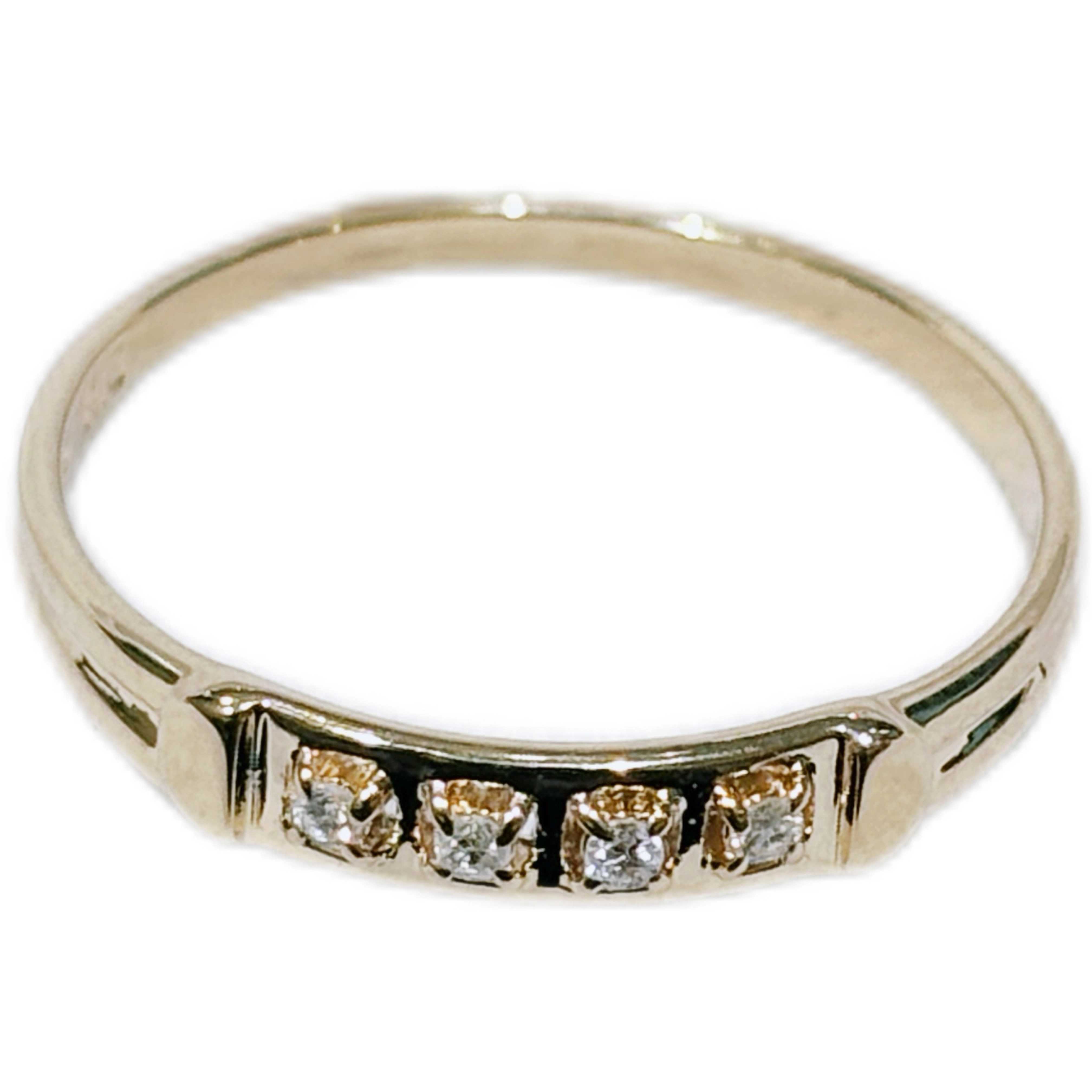JEWELRY　ノンブランドジュエリー　リング　指輪　K18　D　ダイヤモンド　約1.4g　11.5号　2145000246947【２０８】