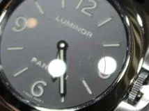 P番　PANERAI　パネライ　時計　ルミノール ベース　PAM00112　ブラック文字盤　SS/クロコダイルレザー　手巻き　メンズ　M
