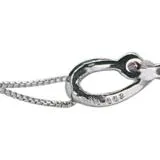 JEWELRY　ジュエリー　ネックレス 　PT８５０　PS　D　ピンクサファイア　ダイヤモンド0.02ｃｔ　約2.4g　2145000247579【２０８】