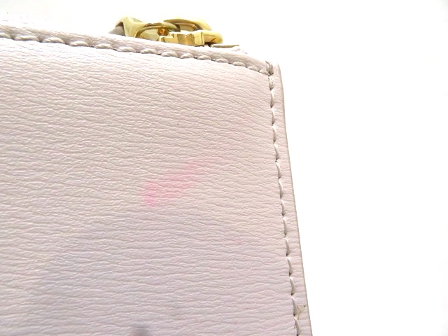 Salvatore Ferragamo サルヴァトーレ・フェラガモ ガンチーニ クラッチバッグ ライトベージュ レザー KM-22 D299【430】2147400268444