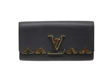 LOUIS VUITTON ルイヴィトン 財布 ポルトフォイユ・カプシーヌ トリヨン ノワール M64551 参考定価：\228,800- (2147100542523) 【200】
