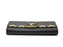 LOUIS VUITTON ルイヴィトン 財布 ポルトフォイユ・カプシーヌ トリヨン ノワール M64551 参考定価：\228,800- (2147100542523) 【200】