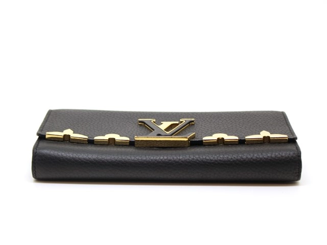 LOUIS VUITTON ルイヴィトン 財布 ポルトフォイユ・カプシーヌ トリヨン ノワール M64551 参考定価:¥228,800- (2147100542523) 【200】