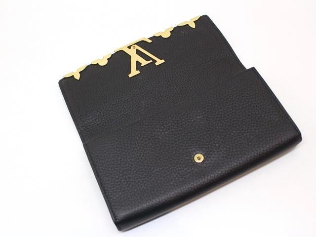 LOUIS VUITTON ルイヴィトン 財布 ポルトフォイユ・カプシーヌ トリヨン ノワール M64551 参考定価:¥228,800- (2147100542523) 【200】