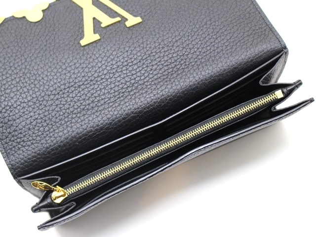LOUIS VUITTON ルイヴィトン 財布 ポルトフォイユ・カプシーヌ トリヨン ノワール M64551 参考定価:¥228,800- (2147100542523) 【200】