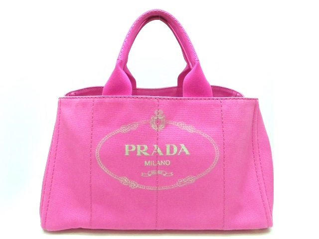 PRADA - 正規品 PRADA カナパ Lサイズ デニム白ステッチの通販