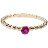 4℃　ヨンドシー　リング　指輪　K18　R　ルビー　約1.6g　10号　2141300448890【２０８】