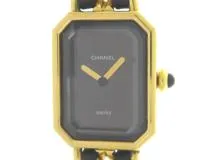 CHANEL　シャネル　プルミエールM　H0001　GP　レザー　ブラック　【431】