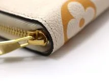 LOUIS VUITTON ルイヴィトン 財布 ジッピー・ウォレット バイカラー モノグラム・アンプラント クレームサフラン (2147300391105) 【200】