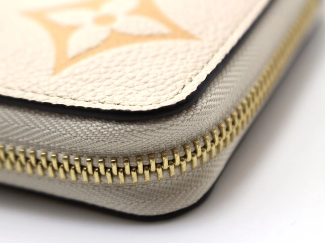 LOUIS VUITTON ルイヴィトン 財布 ジッピー・ウォレット バイカラー モノグラム・アンプラント クレームサフラン (2147300391105) 【200】