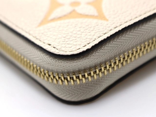 LOUIS VUITTON ルイヴィトン 財布 ジッピー・ウォレット バイカラー モノグラム・アンプラント クレームサフラン (2147300391105) 【200】