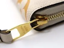 LOUIS VUITTON ルイヴィトン 財布 ジッピー・ウォレット バイカラー モノグラム・アンプラント クレームサフラン (2147300391105) 【200】