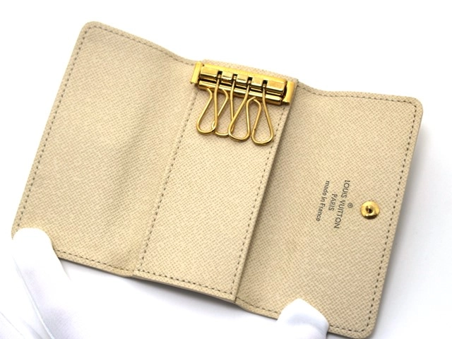 LOUIS VUITTON ルイヴィトン キーケース ミュルティクレ4 ダミエ・アズール N61745 (2148103800122) 【200】