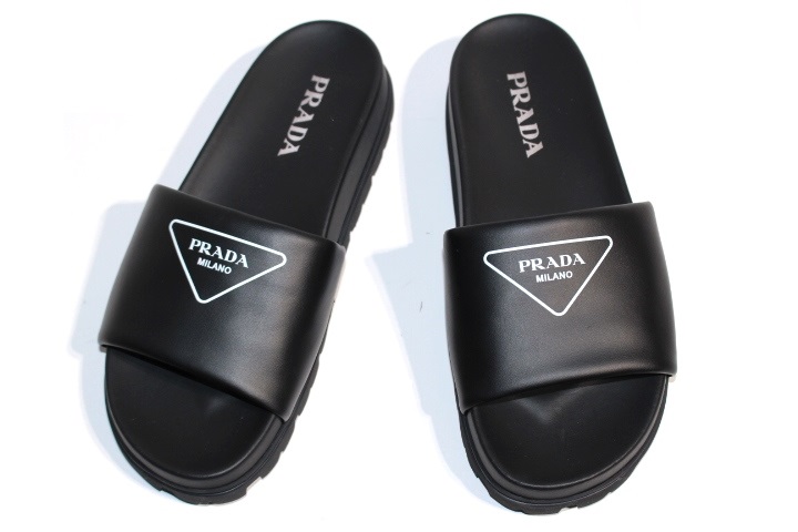 PRADA プラダ レザー スライドサンダル 1XX582_A21_F0002_F_020