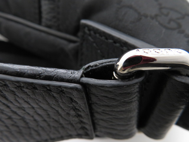美品⭐️グッチ ナイロン メッセンジャー トートバッグ ショルダーバック 黒 GUCCI グッチ ショルダーバッグ メッセンジャーバッグ GGナイロン