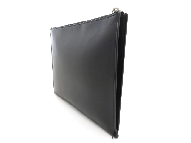 SAINT LAURENT サンローラン クラッチバッグ ブラック カーフ【473】