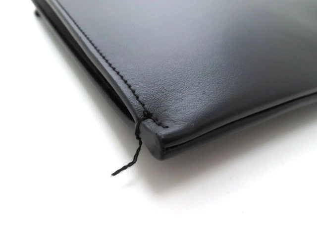 SAINT LAURENT サンローラン クラッチバッグ ブラック カーフ【473】