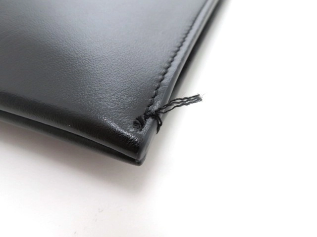SAINT LAURENT サンローラン クラッチバッグ ブラック カーフ【473】