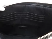 SAINT LAURENT サンローラン クラッチバッグ ブラック カーフ【473】