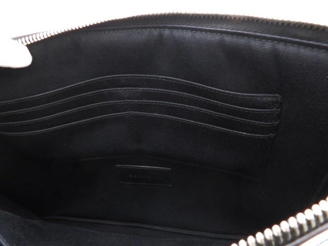 SAINT LAURENT サンローラン クラッチバッグ ブラック カーフ【473】