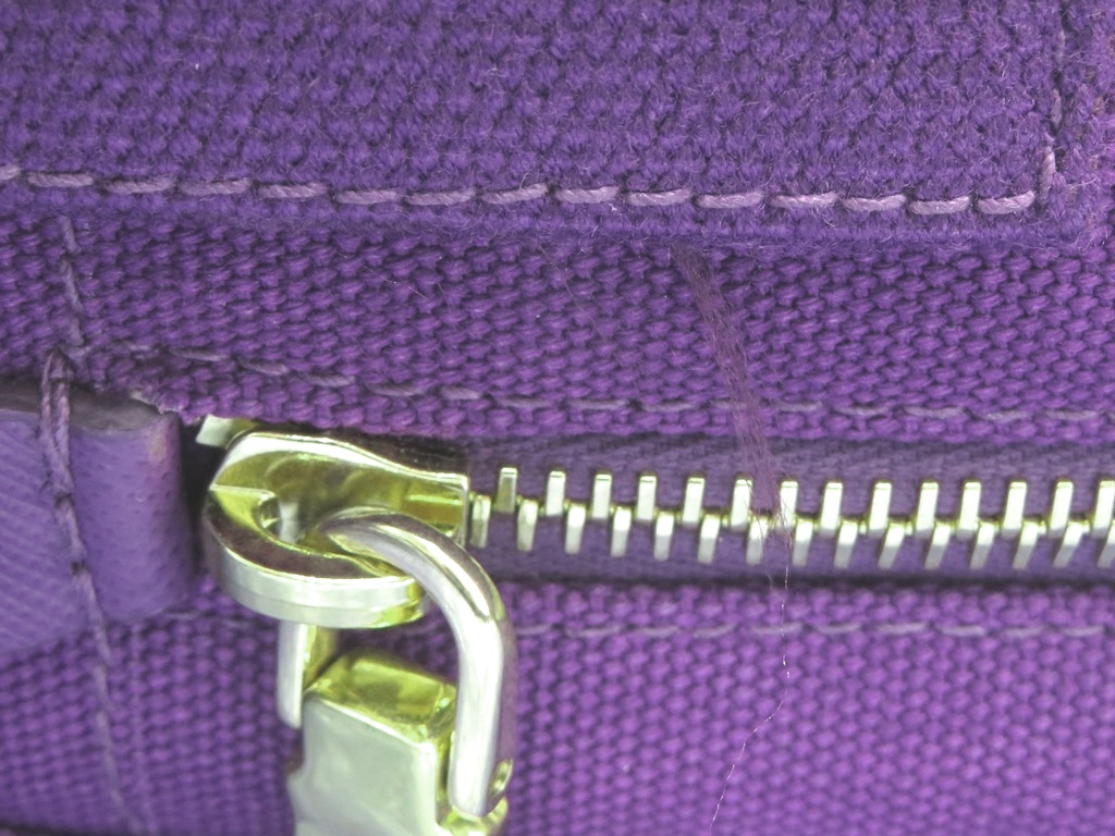 PRADA プラダ　カナパ　パープル PRADA プラダ カナパM パープル キャンバス BN2642【431