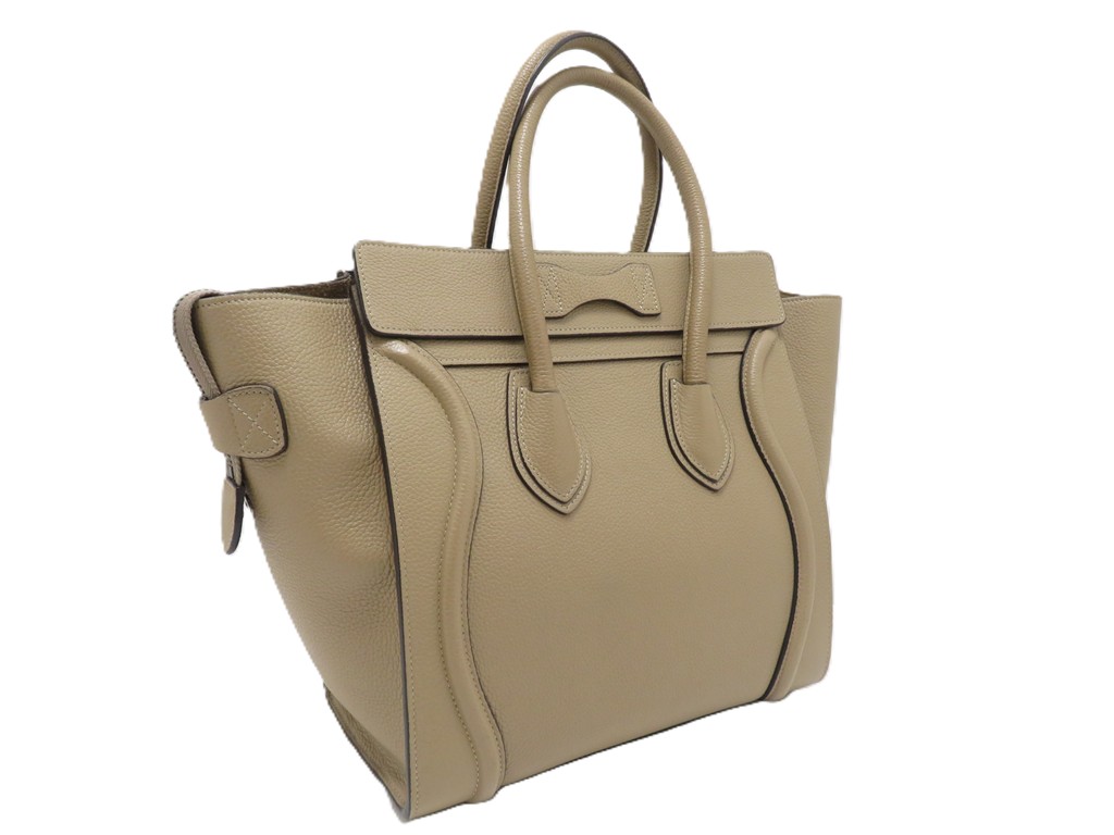 CELINE セリーヌ ラゲージ マイクロショッパー グレージュ