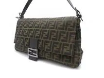FENDI フェンディ ズッカ マンマバケット ブラウン/SV FENDI フェンディ ズッカ マンマバケット ブラウン/SV