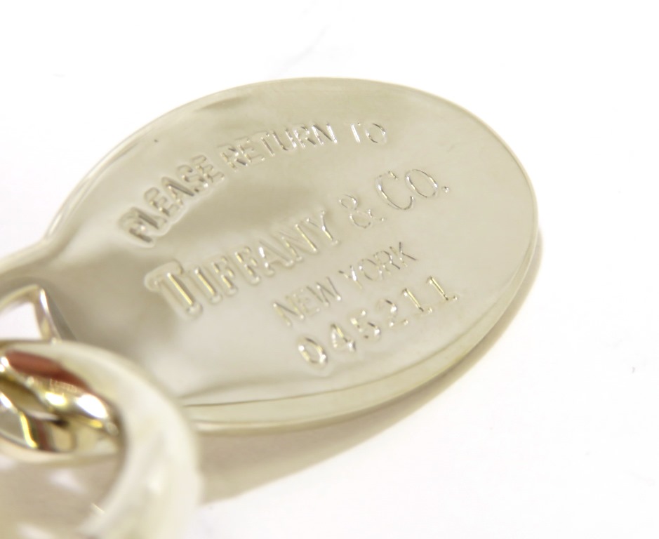 ティファニー リターントゥ シュプリーム キーリング オーバル タグ T101e Supreme/Tiffany&Co. Return to Tiffany Oval Tag Keyring