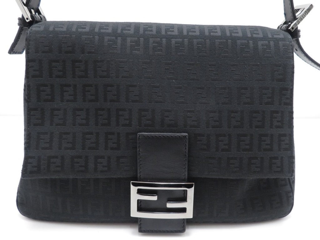 FENDI フェンディ ズッキーノ マンマフォーエバー ブラック/カーフ 