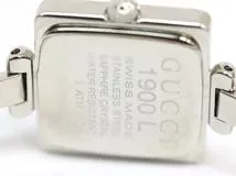 GUCCI グッチ 1900L 腕時計 グレー文字盤 レディース クォーツ スクエア SS 【471】