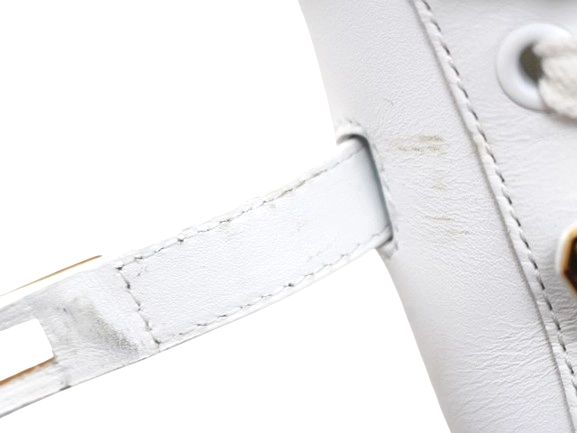 HERMES エルメス 靴 デイケリースニーカー レディース36.5(約23.5cm) ホワイト/PGP レザー 参考定価:￥229,900- (2148103801471) 【200】