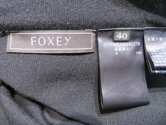 FOXEY フォクシー 衣類 ニットワンピース レディース 40 ブラック