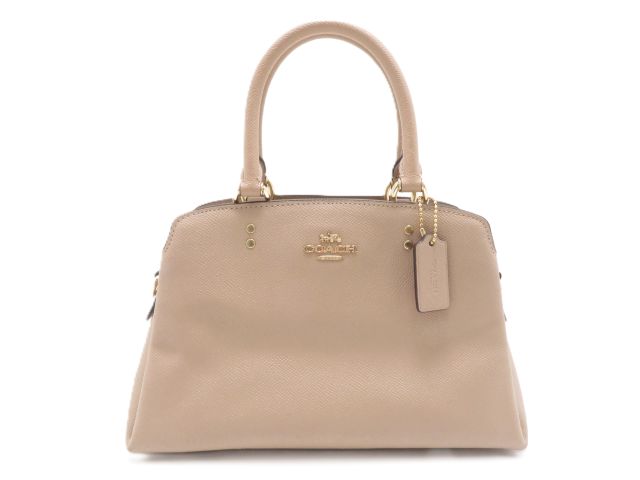 COACH コーチ 2wayバッグ ベージュ レザー 【431】2148103989803 の