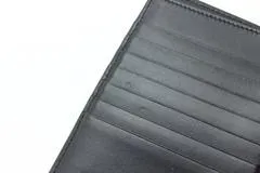 CELINE セリーヌ ミディアムストラップウォレット ネイビー/ライトグリーン カーフ 10B64.3BRU【472】YY