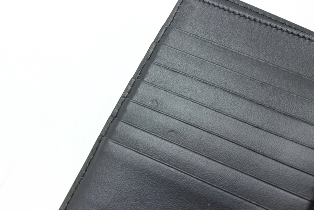 CELINE セリーヌ ミディアムストラップウォレット ネイビー/ライトグリーン カーフ 10B64.3BRU【472】YY