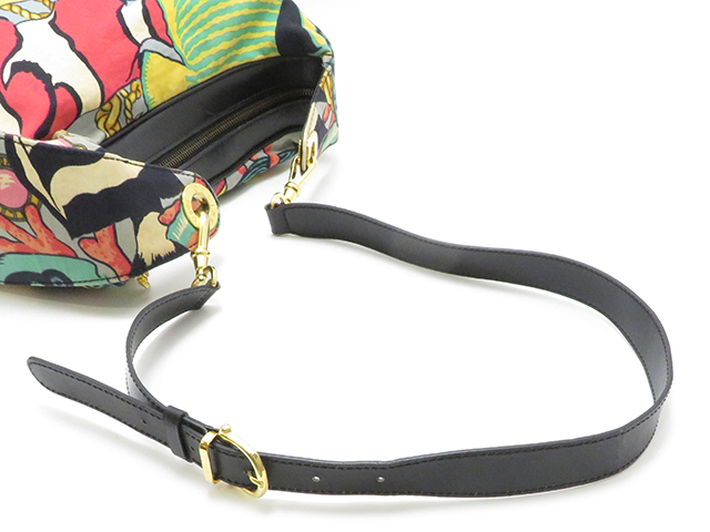 【希少】OLD CELINE　ショルダーバッグ 丸型 熱帯魚 魚柄 マルチカラー 希少】OLD CELINE ショルダーバッグ 丸型 熱帯魚 魚柄 マルチ