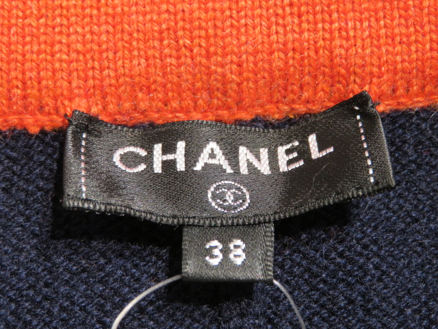 CHANEL シャネル ニット スカート レディース 38 ネイビー